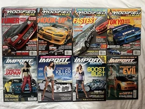 8 Issues Modified Magazine and Import Tuner JDM Drift GT-R EVO Civc Silvia WRX - Picture 1 of 1