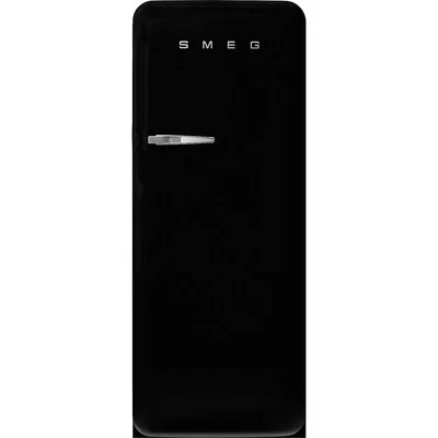 SMEG FAB28RDBLM5 Kühlschrank schwarz matt 50`s Style EEK:D 270L NEU OVP - Bild 1 von 4