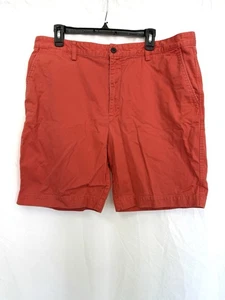 Lands End Traditional Fit Chino Shorts Salmon Orange Mens Size 38 - Picture 1 of 6