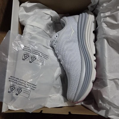 New Hoka Gaviota 5 Running Shoes Women’s 7.5 D WIDE Grey White Pink 1134270 SCP - Image 1 of 4