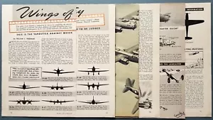 Wings of Victory - Army Planes 1943 Article Photos, Drawings & Text - Picture 1 of 12