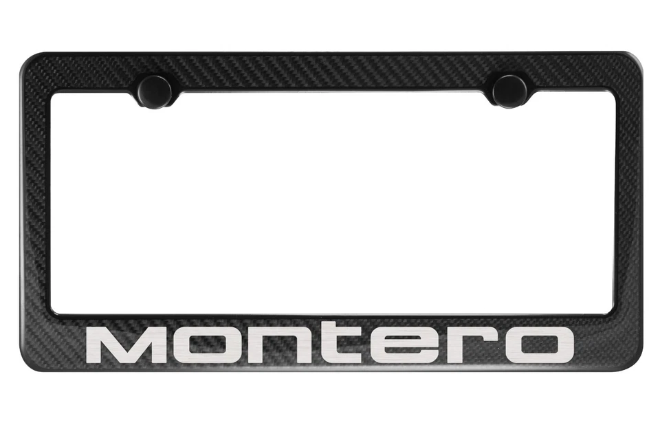 Carbon Fiber License Plate Frame for Mitsubishi Montero (Fit Front Only) - Image 1 of 1