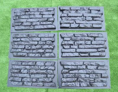 Moules à béton plâtre mur pierre ciment carreaux moule ABS plastique set pcs W17 - Photo 1/4