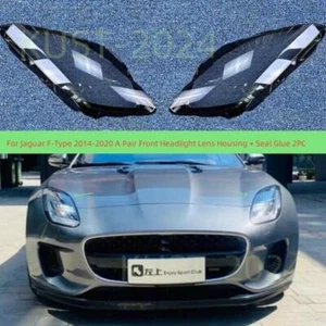 Para Jaguar F-Type 2014-2020 Un par de carcasa de lente de faros delanteros + pegamento de sellado 2 piezas - Imagen 1 de 12