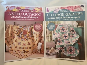 2 patrones de acolchado de hoy casa jardín octágono azteca nuevo/sellado B16 - Imagen 1 de 9