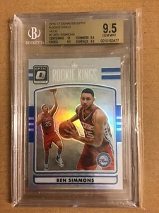2016-17 BEN SIMMONS Panini Donruss Optic Holo Rookie Kings Beckett 9.5 GemMint๐ - Picture 1 of 2