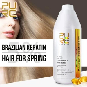 Brazilian Keratin 5% Frizzy Curly Damaged Repair Hair Straightening Treatment - Picture 1 of 14
