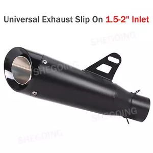 Tubo silenciador deslizable de escape de motocicleta 51 mm para scooter ATV universal - Imagen 1 de 4