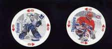 1998-99 NHL Bicycle Goalies Collection Playing Cards Theodore Canadiens