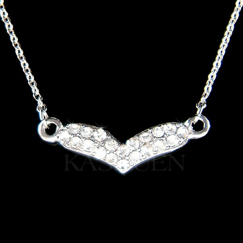 VALENTINO Valentine Cuore Love IN Swarovski Cristallo Sposa Matrimonio Collana Gioielli