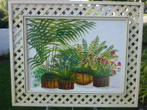 "COTTAGE STYLE" ORIGINAL PAINTING ON CANVAS BY BILLINGSLY 18" x 24" - Picture 1 of 8