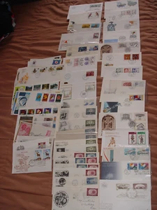 50+ UNITED NATIONS & WORLD RARE HIGH VALUE FDC & DATED STAMPED ENVELOPES - Picture 1 of 3