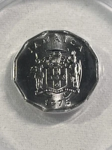 1975 Jamaica 1 Cent Coin Graded MS 67 by ANACS FAO Issue - Picture 1 of 4