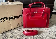 McKlein USA - W Series - Red Leather Women's LAKE FOREST 15" Laptop Case 94336