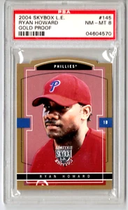 2004 Skybox Limited Edition Gold Proof Ryan Howard #145 PSA 8 NM-MT - Picture 1 of 3