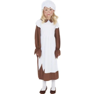 Mittelalter Kinder Kostüm Magd Mittelalterkostüm Zofe Maid Dienstmädchen M 140cm - Bild 1 von 3