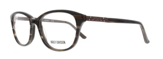 Marco óptico de gafas para mujer Harley Davidson HD0523 062 CUERNO MARRÓN ojo de gato Foto 1 de 1
