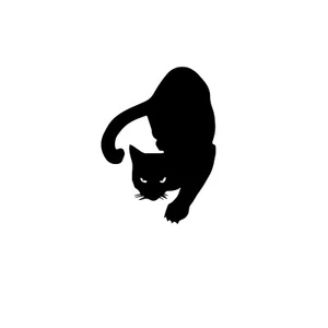 KATZE VINYL AUFKLEBER STICKER TIER HAUSTIER FENSTER AUTO LAPTOP FARBE/GRÖSSE WÄHLBAR - Bild 1 von 1