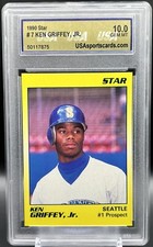 1990 Star Ken Griffey Jr Seattle Mariners #1 Prospect USA 10 GEM MINT Rookie RC