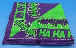 BATMAN The Joker Bandana Handkerchief DC Comics 20"x 20" NICE Fast Free Shipping - Picture 1 of 4