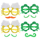 Irish Photo Props Set St. Patricks Day Accessories (6 Glasses, 6 Mustaches)