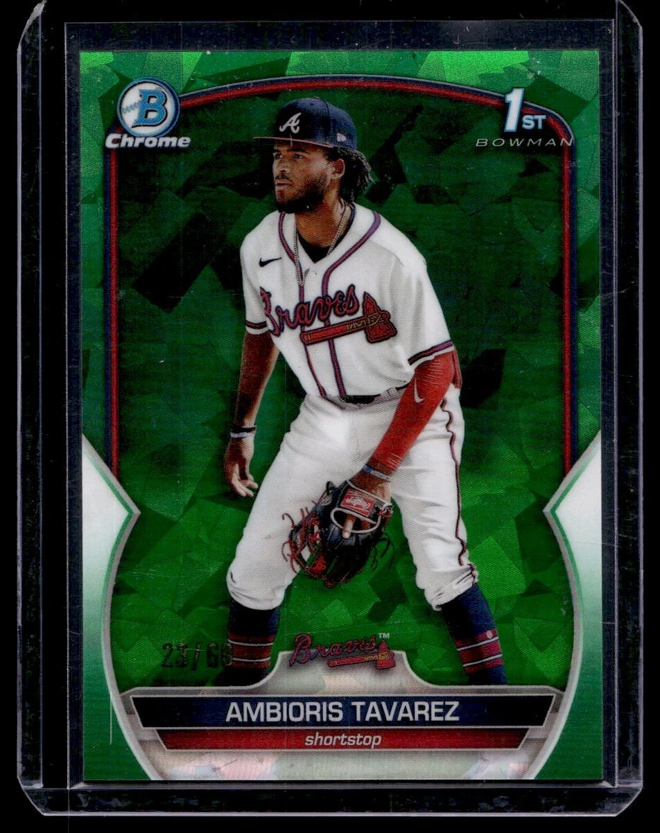 2023 Bowman Chrome Sapphire Green Ambioris Tavarez /60 #BCP-33