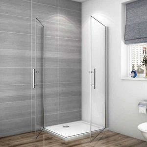 185-195 cm ESG Nano Glas Drehtür Eckeinstieg Pendeltür&Schwenktür Duschkabine - Bild 1 von 17