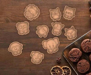 Cortadores de galletas para animales divertidas formas de animales para hornear fiestas de cumpleaños para niños - Imagen 1 de 1