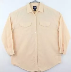 Men's Dockers Shirt Long Sleeve Peach Size Large Button up Dress Shirt - Picture 1 of 6