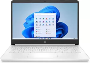 HP 14-DQ0052DX 14" HD 1366x768 Laptop Intel Celeron N4120 4GB RAM 64GB eMMC W11H - Picture 1 of 5