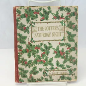 The Cotter's Saturday Night 1872 Hardcover Robert Burns Illustrated Chapman - Picture 1 of 11