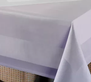 Mantel damasco, servilletas gastronómicas, mantel central con borde atlante blanco - Imagen 1 de 2