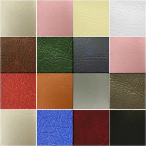 Leatherette Vinyl Upholstery Fabric Fire Retardant FR Faux Leather A4 A5 Sheets - Picture 1 of 26