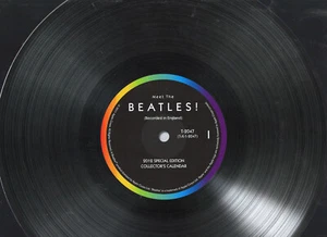 Calendario 2012 raro da collezione 2012 - aspetto speciale ""vinile"" dei Beatles * gratuito S&H - Foto 1 di 2