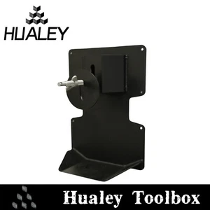 Black Tool Box Canopy 4wd Spare Wheel Carrier Holder Premium Full Aluminium Ute - Picture 1 of 5