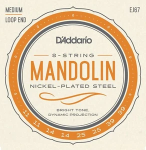 D'Addario EJ67 Mandolina Cuerdas Níquel Medio 11-39 - Imagen 1 de 13