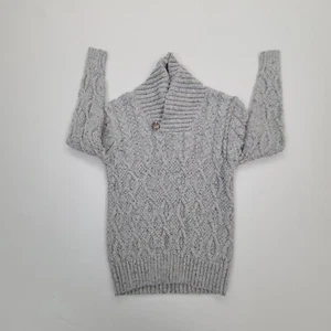 Cat & Jack Sweater Girls Small Gray Sweatshirt Comfort Casual Youth Girls - Picture 1 of 7