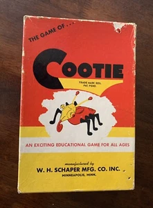 Vintage The Game of Cootie Complete Set by W. H. Schaper Mfg Co Inc #200 1949 - Picture 1 of 20