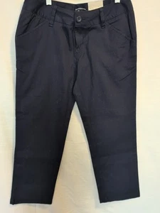NWT GH Bass Co Cadet Navy Blue Straight Leg Pant Size 0x23 98% Cotton 2% Spandex - Picture 1 of 6