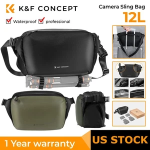 K&F Concept Sling Bag 12L Everyday Shoulder Bag & Multifunction Photography DSLR - Picture 1 of 38