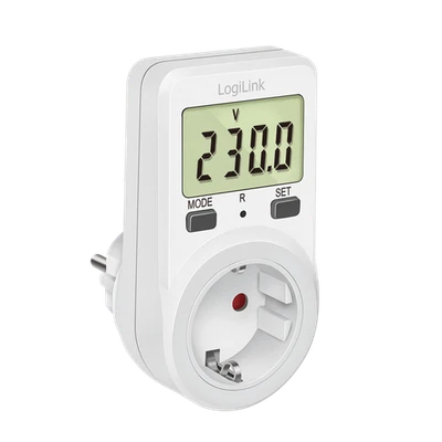 Stromzähler für Steckdose Energiekosten-Messgerät Strommessgerät Strom weiß - Bild 1 von 4