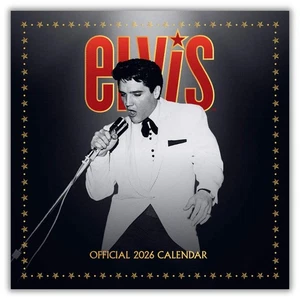 2026 Elvis Presley Square Calendar - Official Product - King of Rock and Roll - Picture 1 of 7