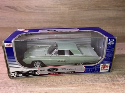 Anson Classics 1963 Ford Thunderbird Coupe Mint Green Diecast 1 18 - Image 1 of 4