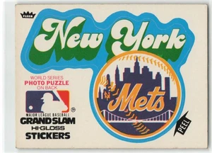 1979 Fleer Hochglanz Sitckers New York Mets #NNO C4 Puzzle - Bild 1 von 2