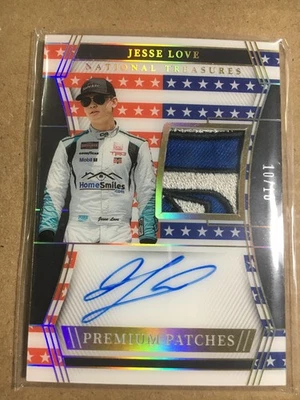 JESSE LOVE AUTOGRAPHED 3-COLOR PATCH 2023 National Treasures  10/10 - Image 1 of 3