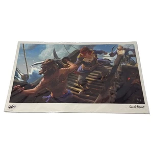 Sea of Thieves Limited Edition Art Print Clashing Cutlasses Signed Rare - Picture 1 of 5