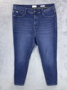 Curve Appeal Jeans Damen 18W Plus Blau Dark Wash High Rise Minimalistisch Jegging - Bild 1 von 9