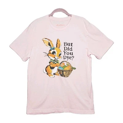 Camiseta Lucy Jaynes Novedad Confort Rosa Talla Grande Bunny But Did You Dye Pascua  Foto 1 de 4