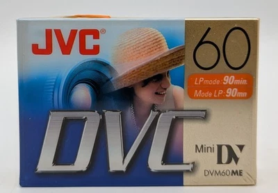 JVC 迷你 DV DVC 数字视频磁带 DVM60ME 全新未拆封 — 第 1/3 张图片