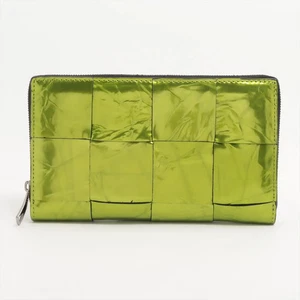 Bottega Veneta Intrecciato Cassette Zip Round Wallet Green - Picture 1 of 10